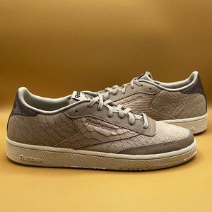 Reebok Club C 85 Vintage Rose Gold Snakeskin Shoes - Women’s Size 10 (CN3271)